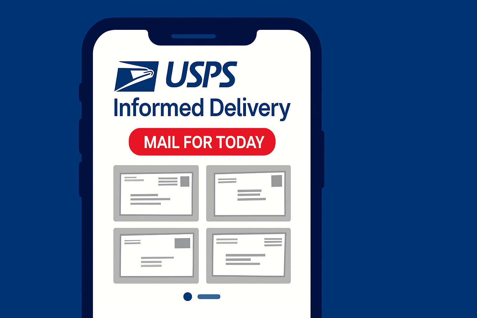 USPS informed delivery smartphone mail preview