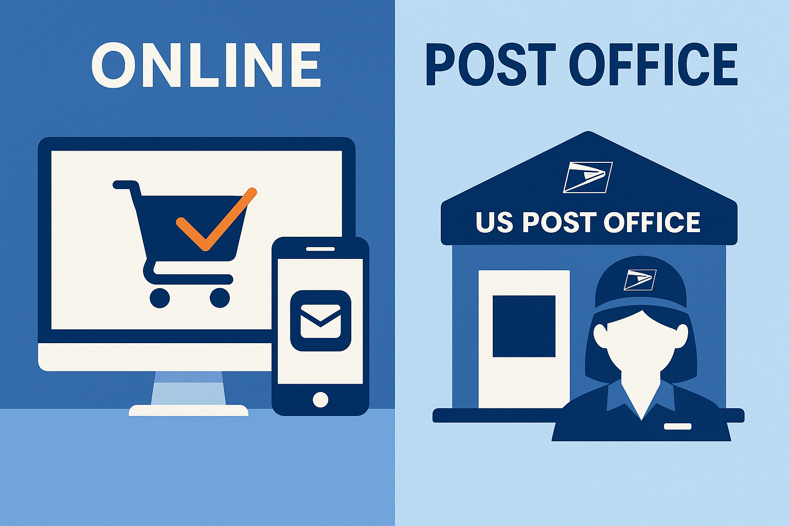 us post office customer service online vs post office